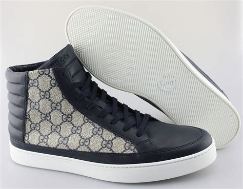 blue gucci sneakers|navy blue gucci sneakers.